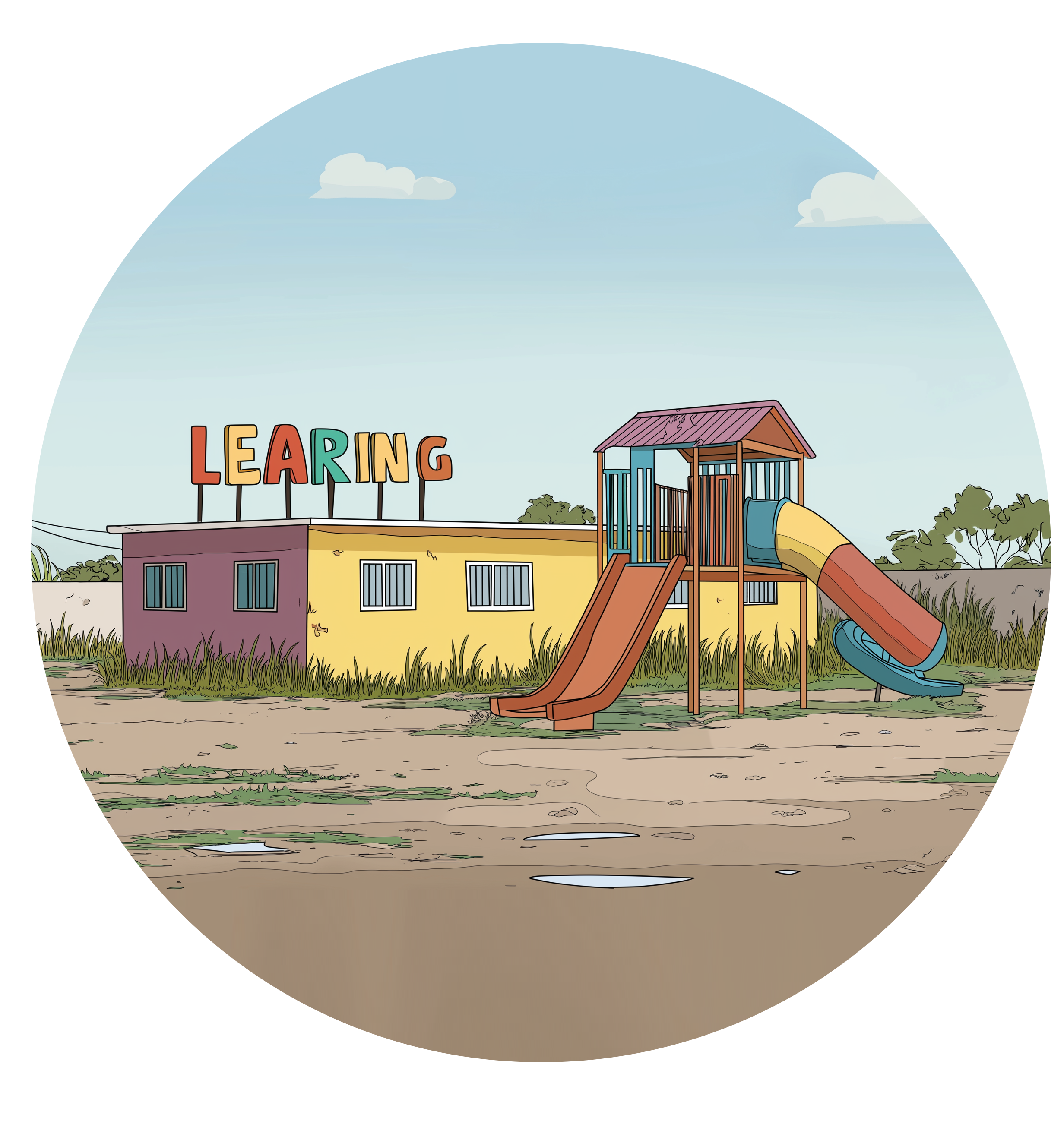 Tim Walz Minnesota Daycare Fraud - Empty Playground Symbolizing $250M Taxpayer Waste in Somali Daycare Scandal